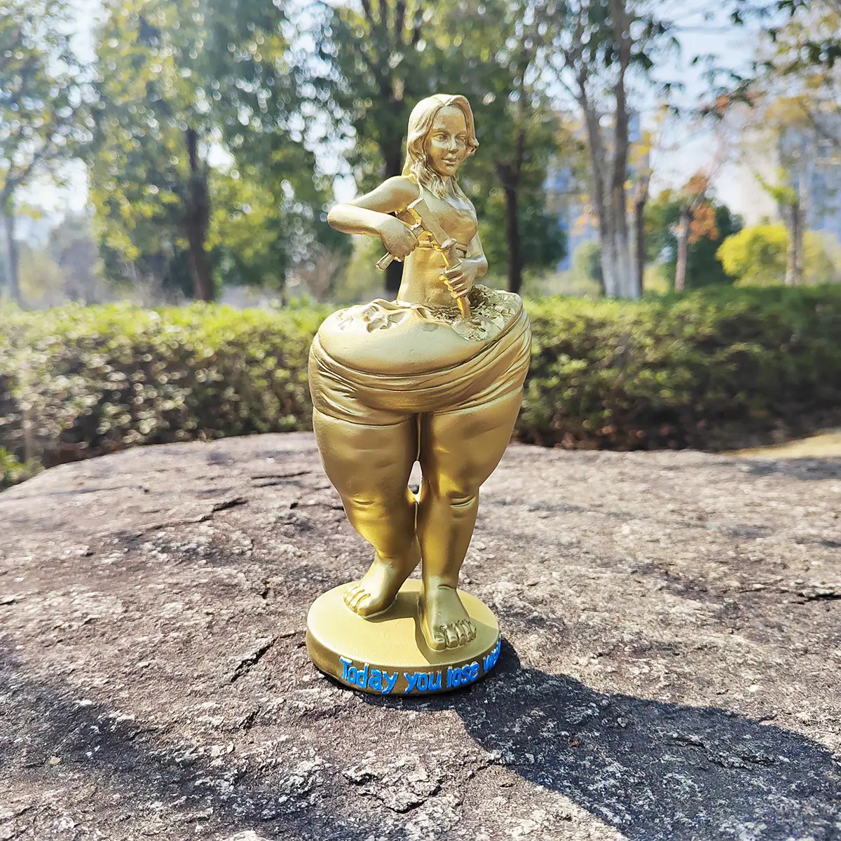 Slimming Goddess Sculpture Resin Portrait Sculpture Model Self motivation Yoga Fitness Beauty Front Desk Decoration Crafts