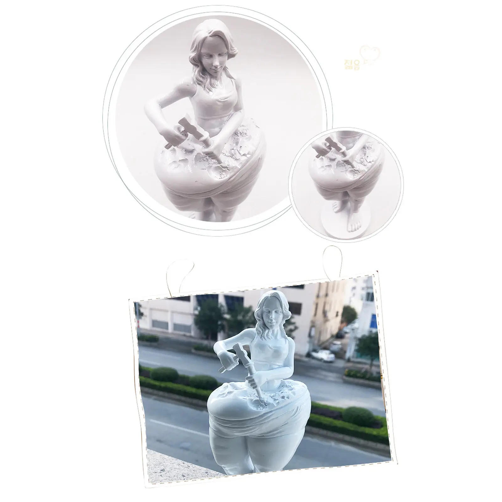 Slimming Goddess Sculpture Resin Portrait Sculpture Model Self motivation Yoga Fitness Beauty Front Desk Decoration Crafts