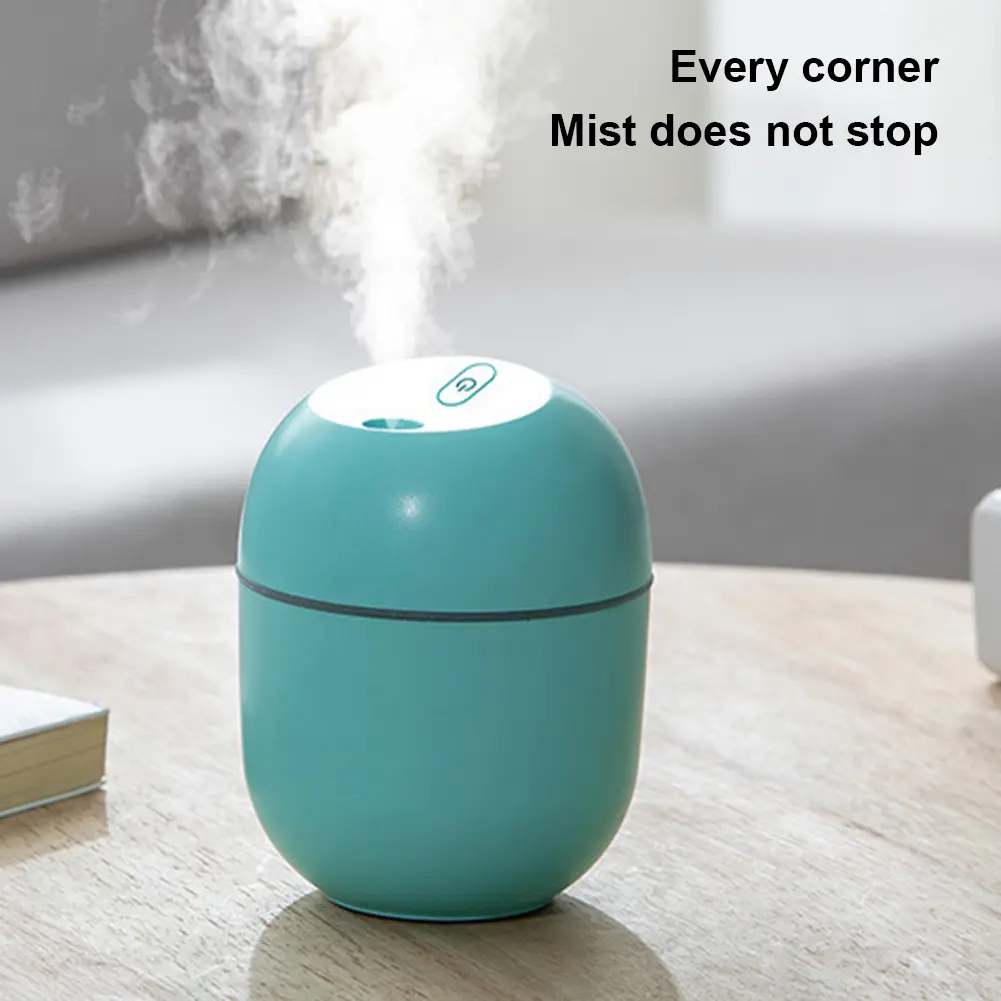 Mini Air Purifier Portable Ultrasonic Air Humidifier Vehicle Mounted Purifier Aromatic Anion Spray with LED Light Romantic Light