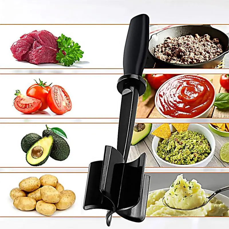 Meat Pounding Shovel Handheld Meat Cutter Salad Mixer Meat Pounder Rice Mixer Meat Mincing Shovel Household Kitchen Accessories
