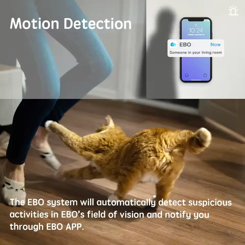 Automatic charging Pet monitoring camera mobile indoor wireless camera two-way communication night vision 1080P SD card storage