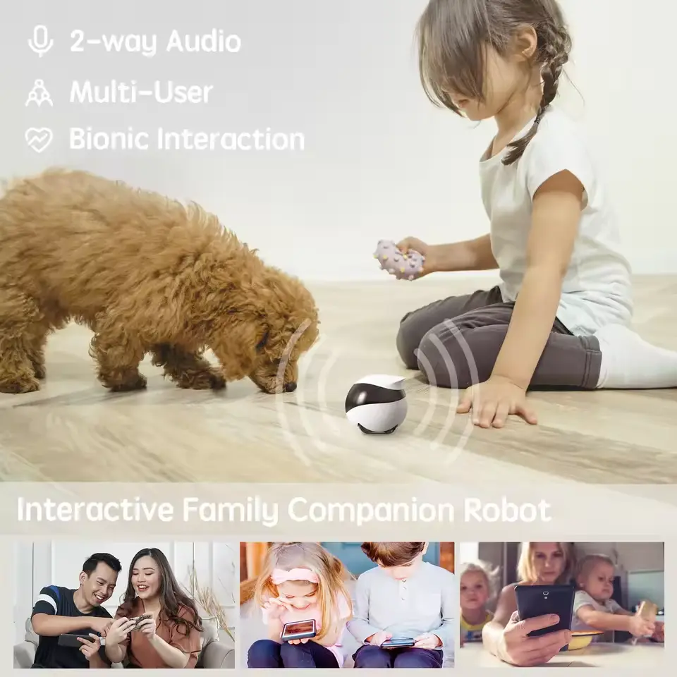 Automatic charging Pet monitoring camera mobile indoor wireless camera two-way communication night vision 1080P SD card storage