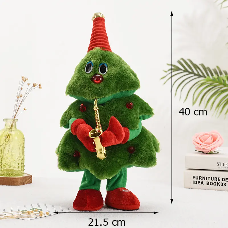 Christmas tree that can dance and sing Electric plush toys Funny toys Christmas gifts for kids