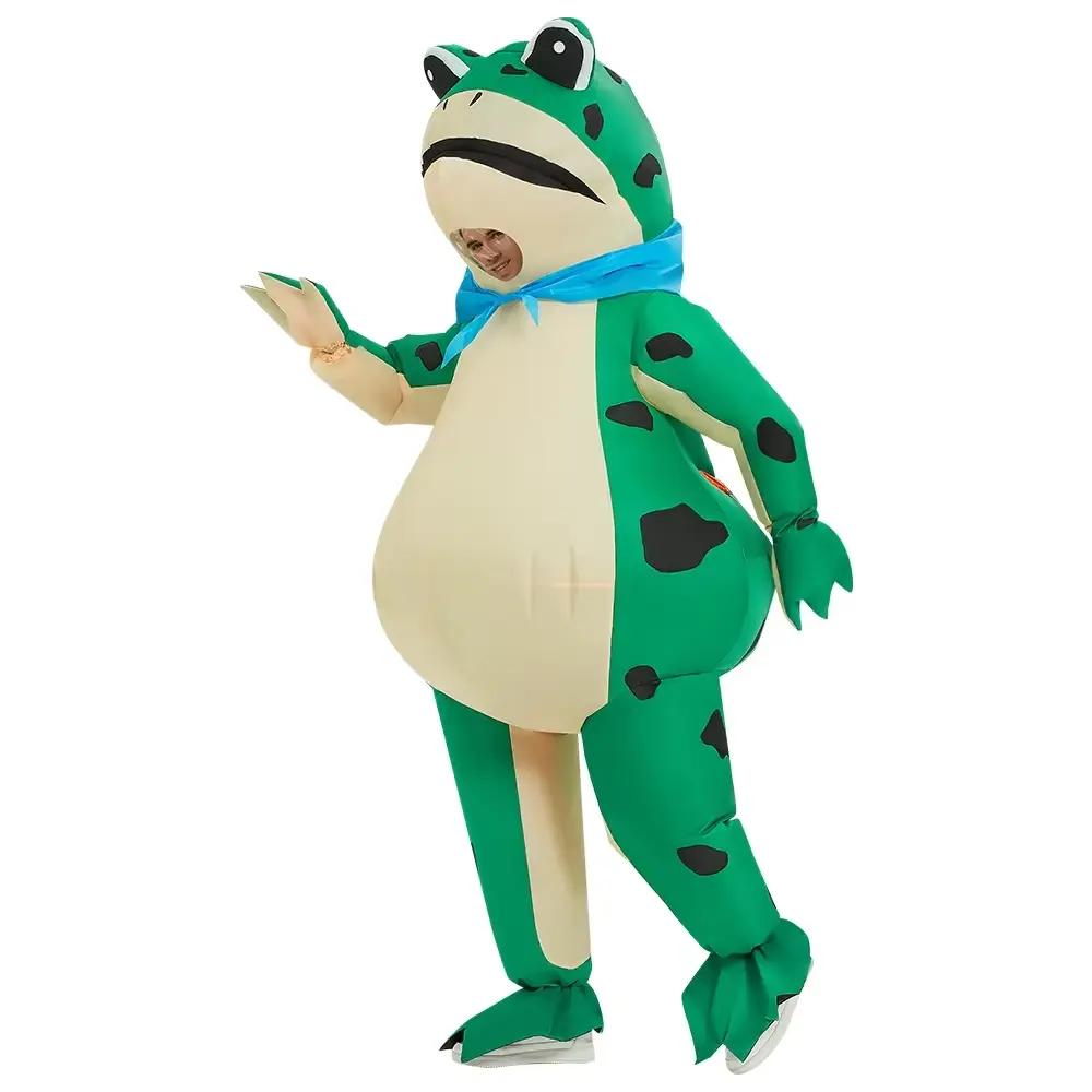 Halloween Party Costumes Adult Role-playing Funny Full Body Inflatable Frog Cartoon Doll Costumes Funny Selling Doll Costumes