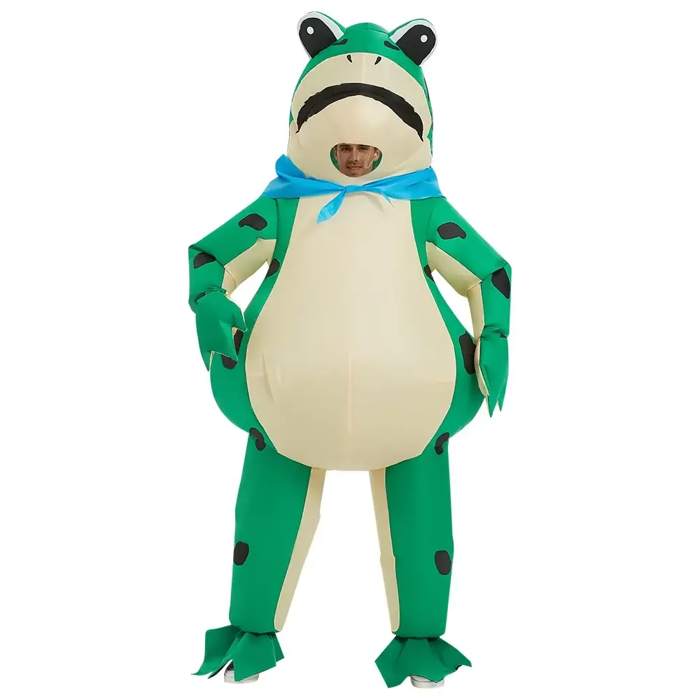 Halloween Party Costumes Adult Role-playing Funny Full Body Inflatable Frog Cartoon Doll Costumes Funny Selling Doll Costumes
