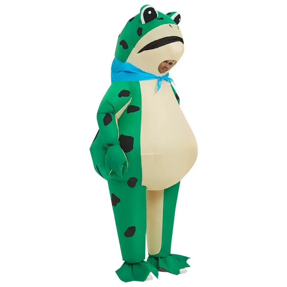 Halloween Party Costumes Adult Role-playing Funny Full Body Inflatable Frog Cartoon Doll Costumes Funny Selling Doll Costumes