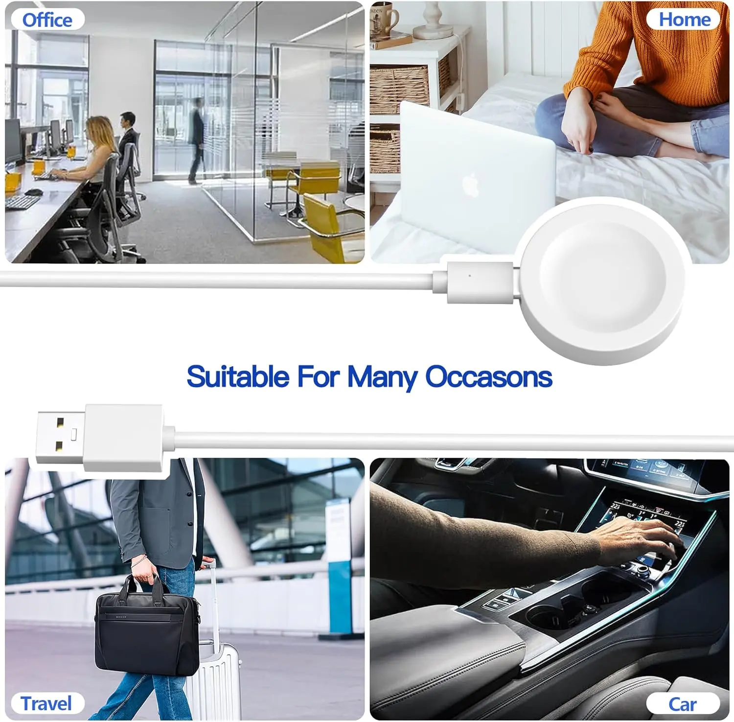 Huawei Watch Magnetic Charger Base Suitable for Huawei GT4 GT3 GT Runner GT2 Pro Honor Magic Universal Base Wireless Charger