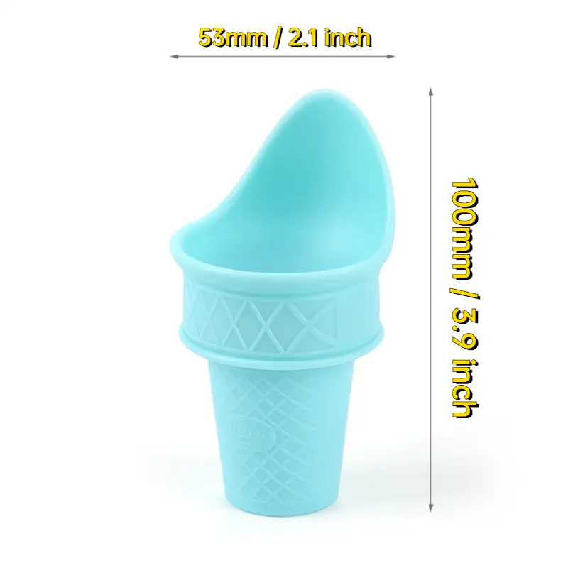 Ice Cream Spoon Cone Support Children's Food Grade Reusable Frozen Ice Cream Spoon Mini  Spoon Children's Ice Cream Spoon