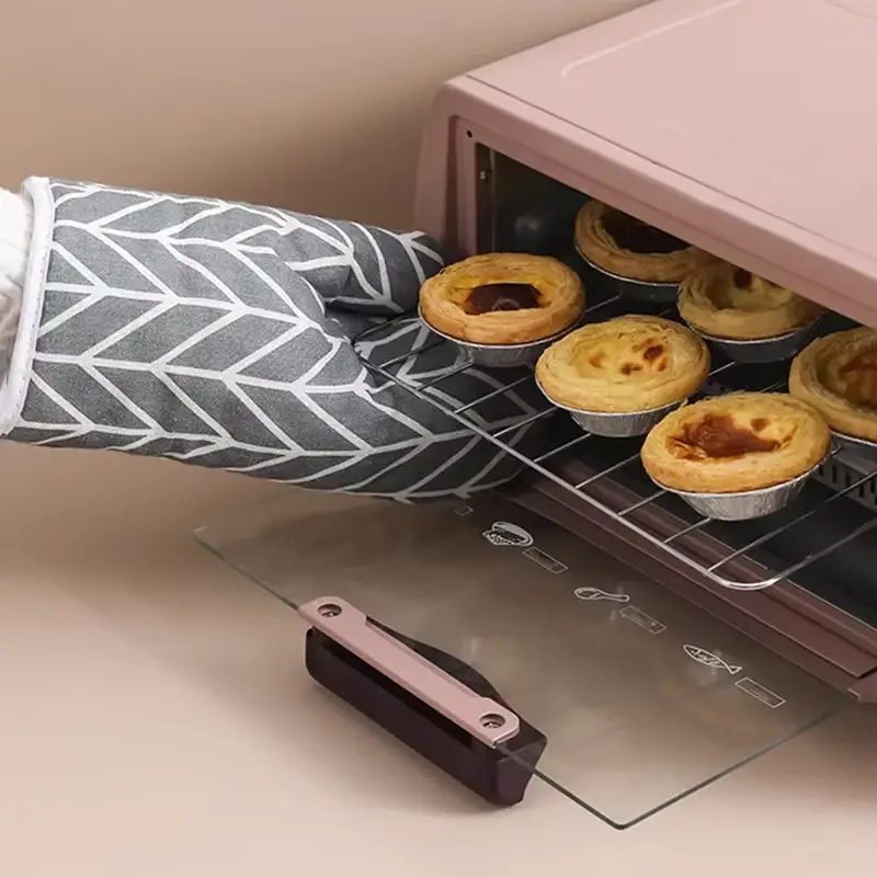 Insulated Gloves Heat-resistant Microwave Gloves Heat-resistant Kitchen Oven Gloves Anti Slip Wear-resistant Baking Gloves