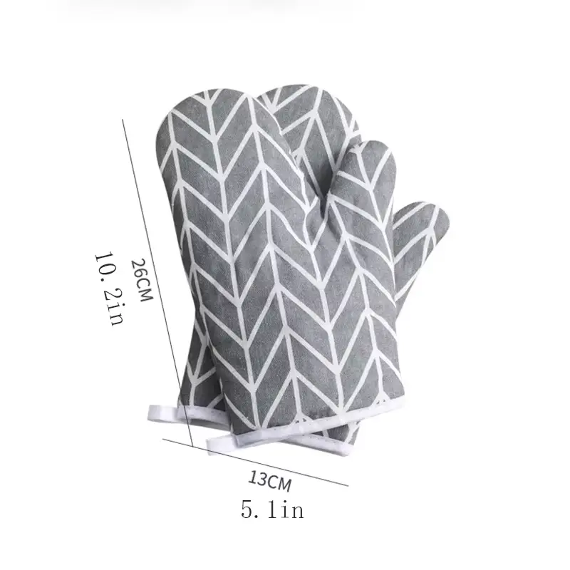 Insulated Gloves Heat-resistant Microwave Gloves Heat-resistant Kitchen Oven Gloves Anti Slip Wear-resistant Baking Gloves