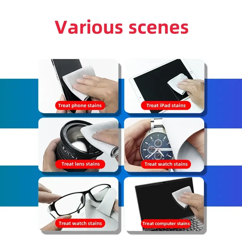 Apple Phone Watch Computer Tablet Polishing Cloth 1:1 Nanometer Texture Soft Ultra-fine Fiber Display Screen Cleaning Cloth