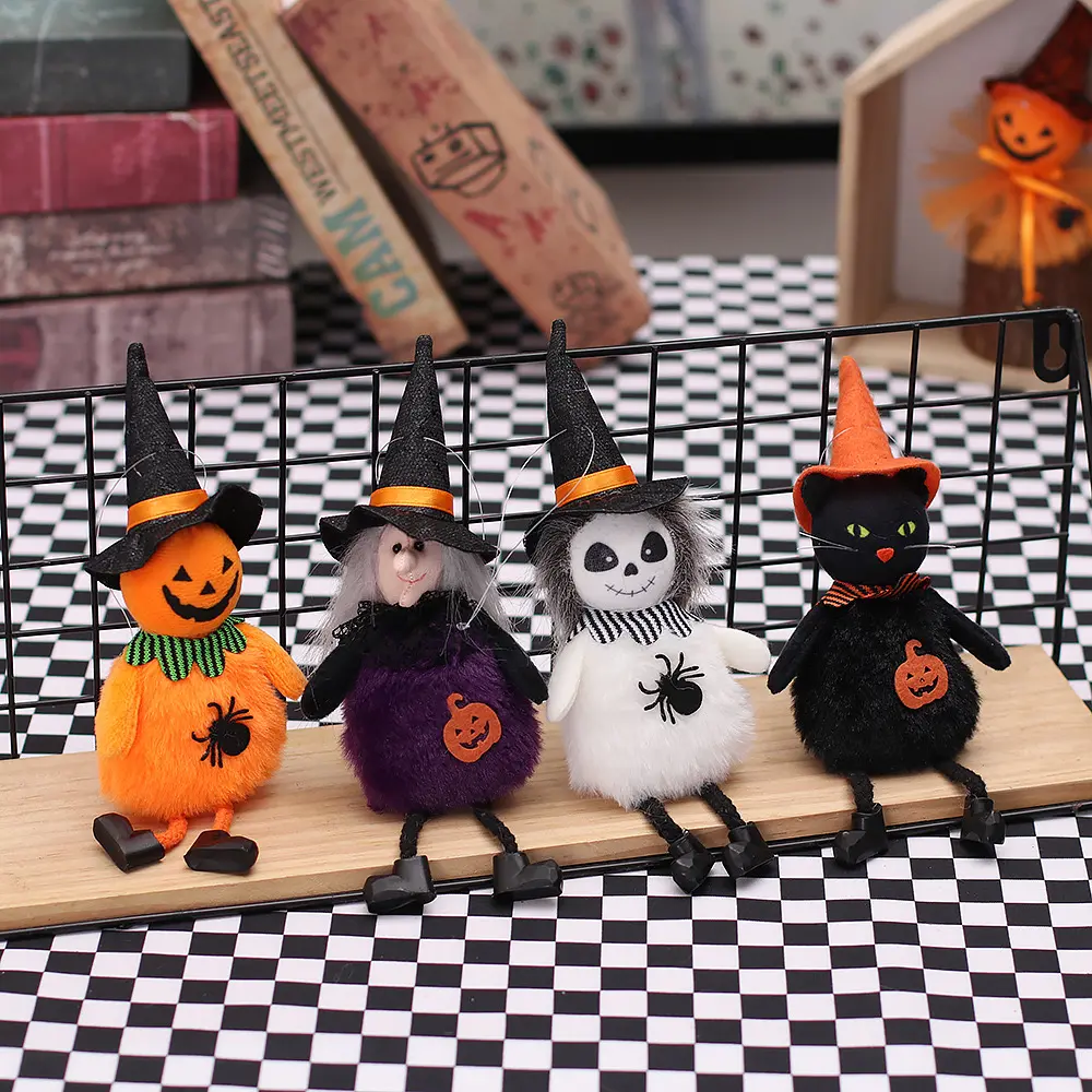 Halloween Decoration Pendant Ghost Festival Pumpkin Witch Pendant Doll Small Pendant Bar Ghost House Party Atmosphere Decoration