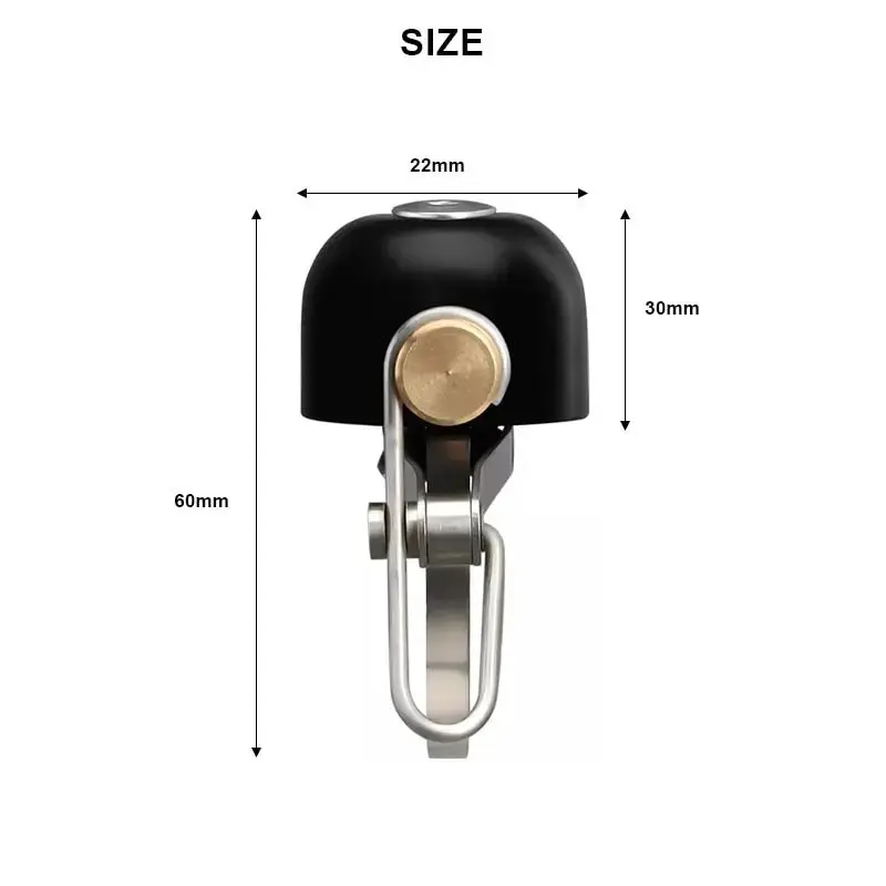 Bicycle Bell Retro Classical Clear Loud Sound Steel Copper Mountain Bike Handlebar Ring Horn Safety Bicycle Riding Accessories