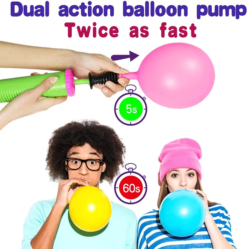 High Quality Hand Push Balloon Pump Inflator Portable Lightweight Balloon Accessory for Inflating Balloons Tool for Inflating