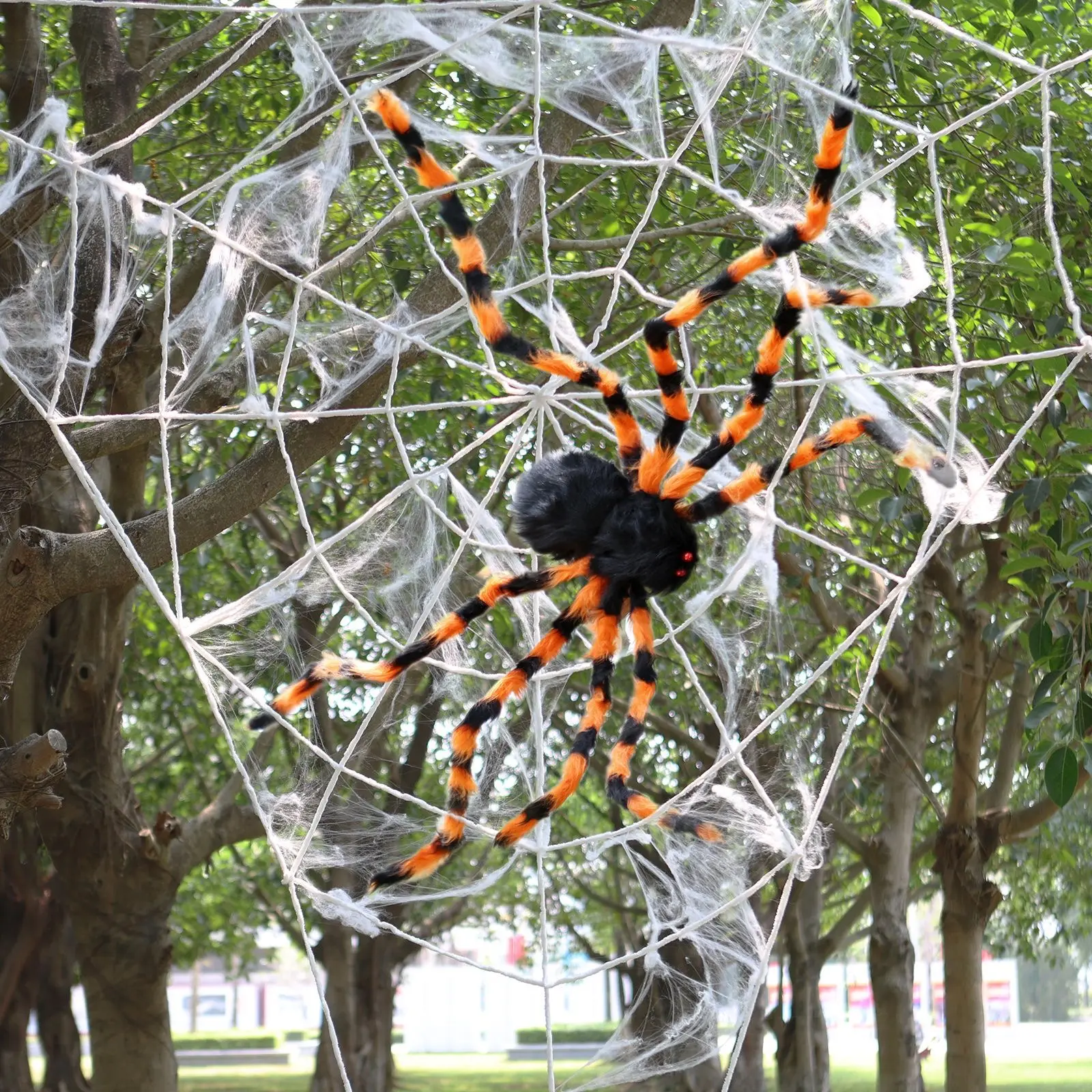 Halloween Big Plush Spider Horror Halloween Decoration Party Props Outdoor Big Spider Decoration Ghost House Horror Props Spider