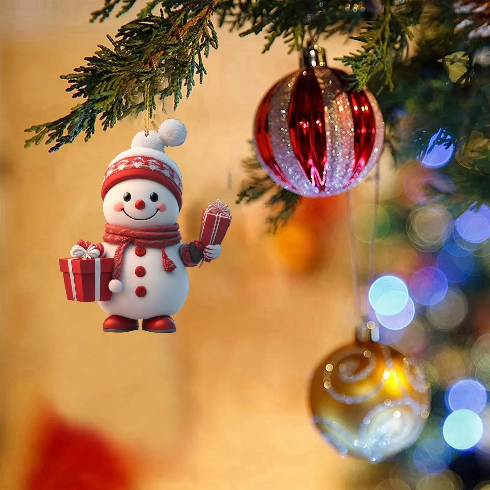 Christmas Decoration Pendant Cartoon Christmas Snowman Pendant Home Garden Christmas Tree Pendant Party Decoration Decoration