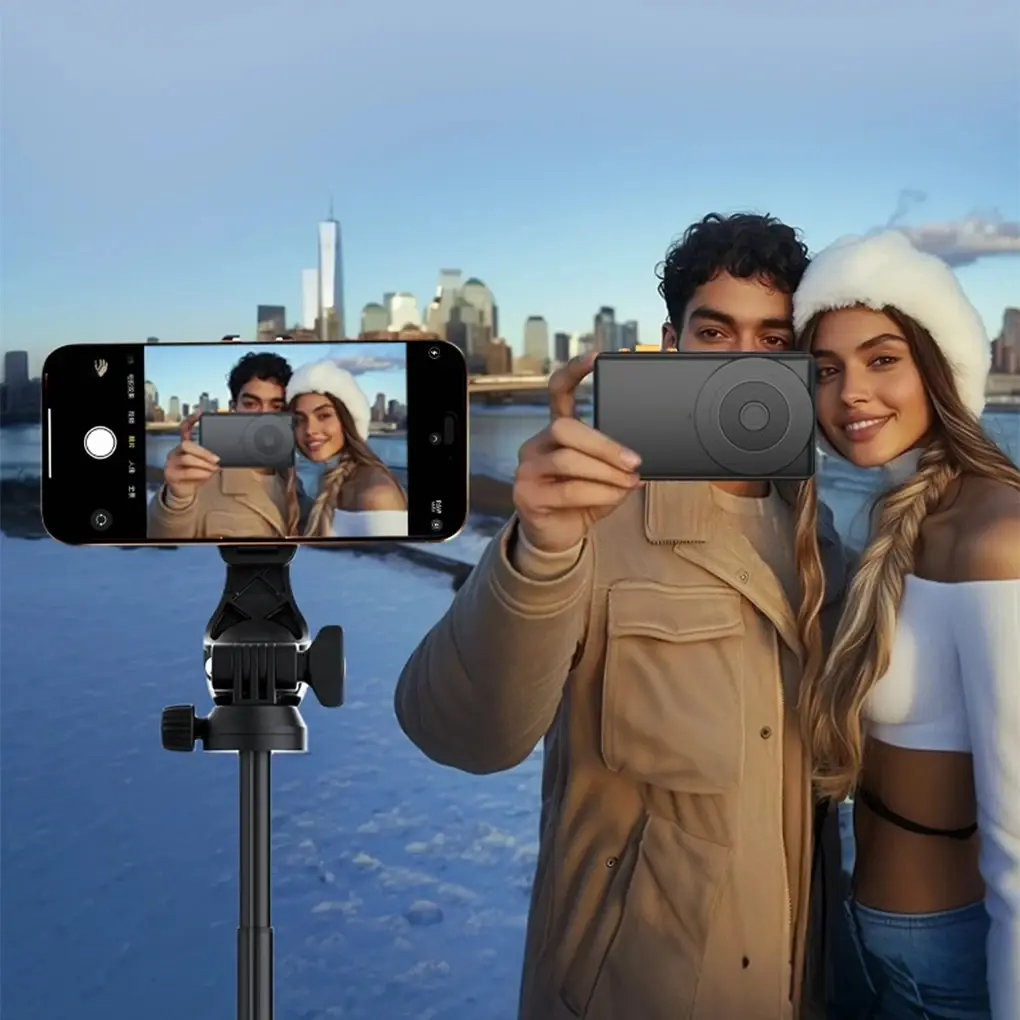 Phone Selfie Monitor Screen Magnetic Vlog Self Monitor Using Rear Camera Monitor For Live Streaming Creating Content Self-Timer