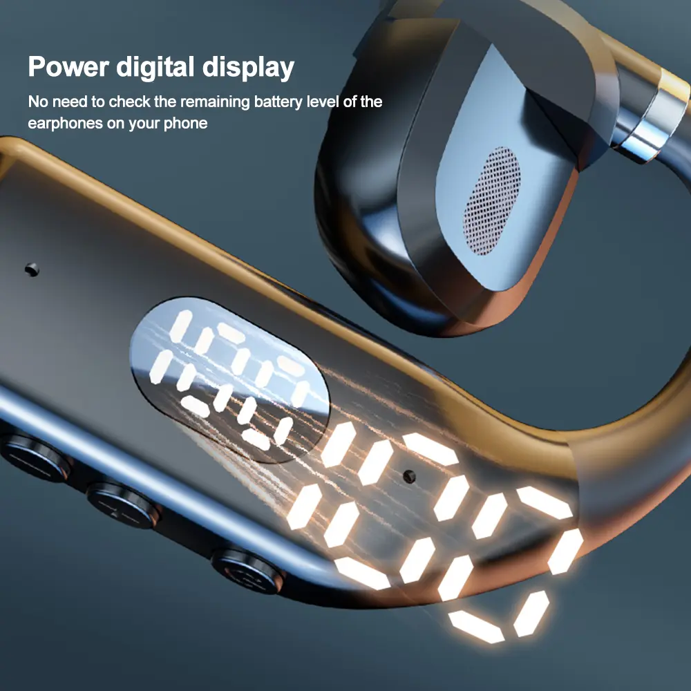 TWS Bluetooth 5.3 Earphone Ear Hook Wireless Headphone 360° Rotation Low Latency HiFi Headset Waterproof Noise Reduction Earbud
