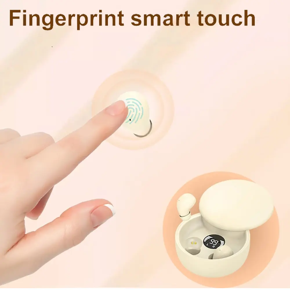 Invisible Sleep Headphones Bluetooth 5.4 Earphones Mini Earbuds TWS Wireless HIFI Stereo Noise Reduction Waterproof Heasets