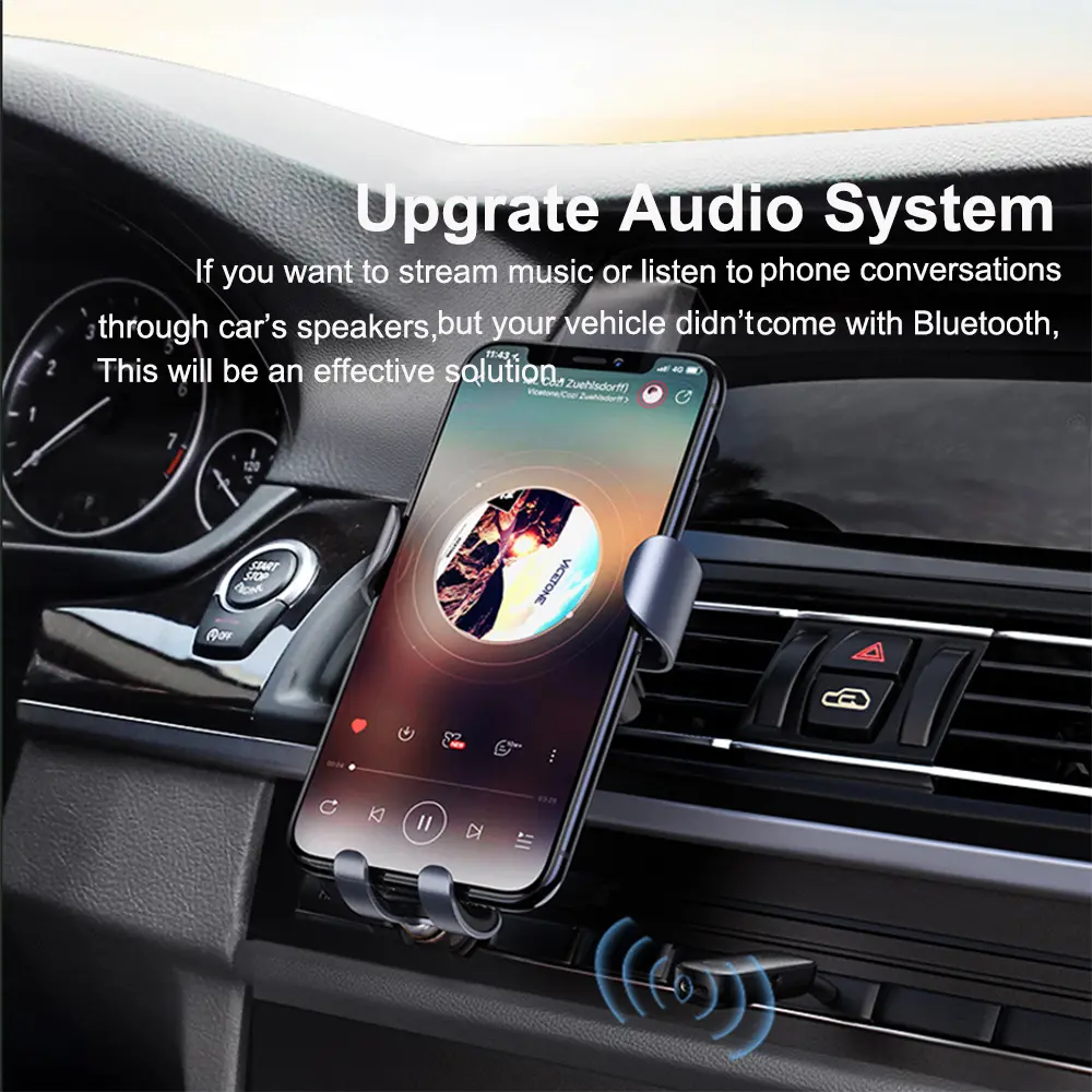 2-in-1 Bluetooth 5.3 Audio Adapter Bluetooth Receiver Transmitter 3.5MM AUX With Mic Wireless Adapter For TV Car Headset Speaker