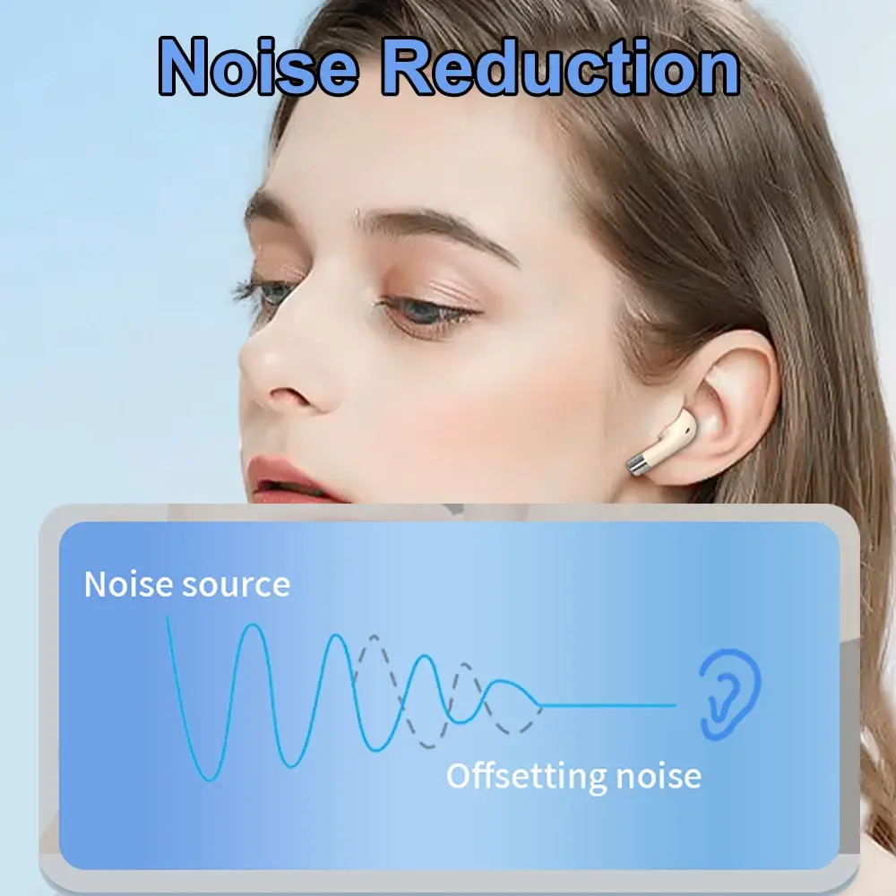 Two Pairs of Headphones Bluetooth 5.4 Mini Invisible Sleep Earphones HiFi Stereo Gaming Headsets Sports Noise Reduction Earbuds
