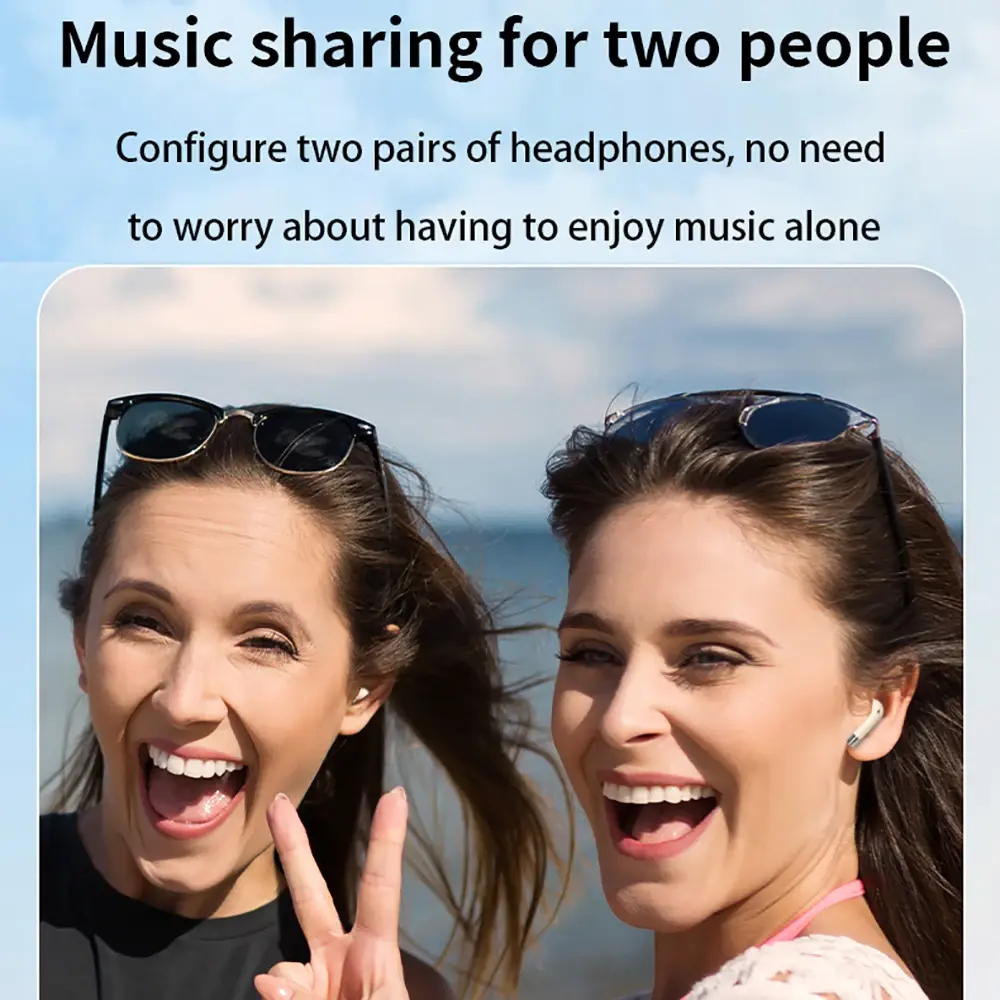 Two Pairs of Headphones Bluetooth 5.4 Mini Invisible Sleep Earphones HiFi Stereo Gaming Headsets Sports Noise Reduction Earbuds