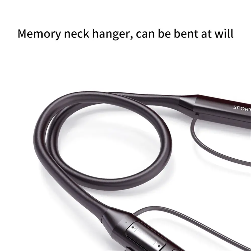 Bluetooth 5.0 Earphones Neckband Headsets Wireless Headphones HiFi Stereo Noise Reduction Earbuds Support BT TF Card FM Radio