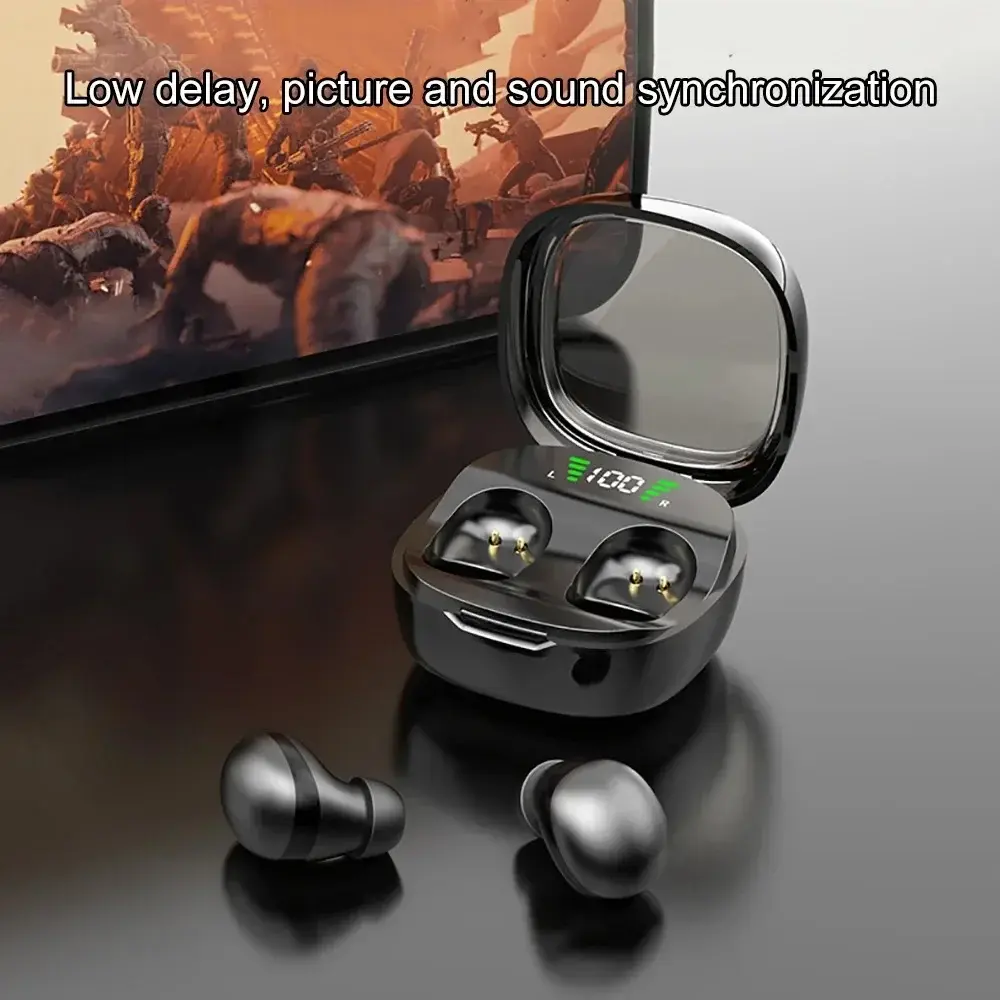 Invisible Bluetooth 5.3 Headphones Sleep Earphones HiFi Stereo Wireless Headsets Noise Reduction Earbuds for Xiaomi Huawei