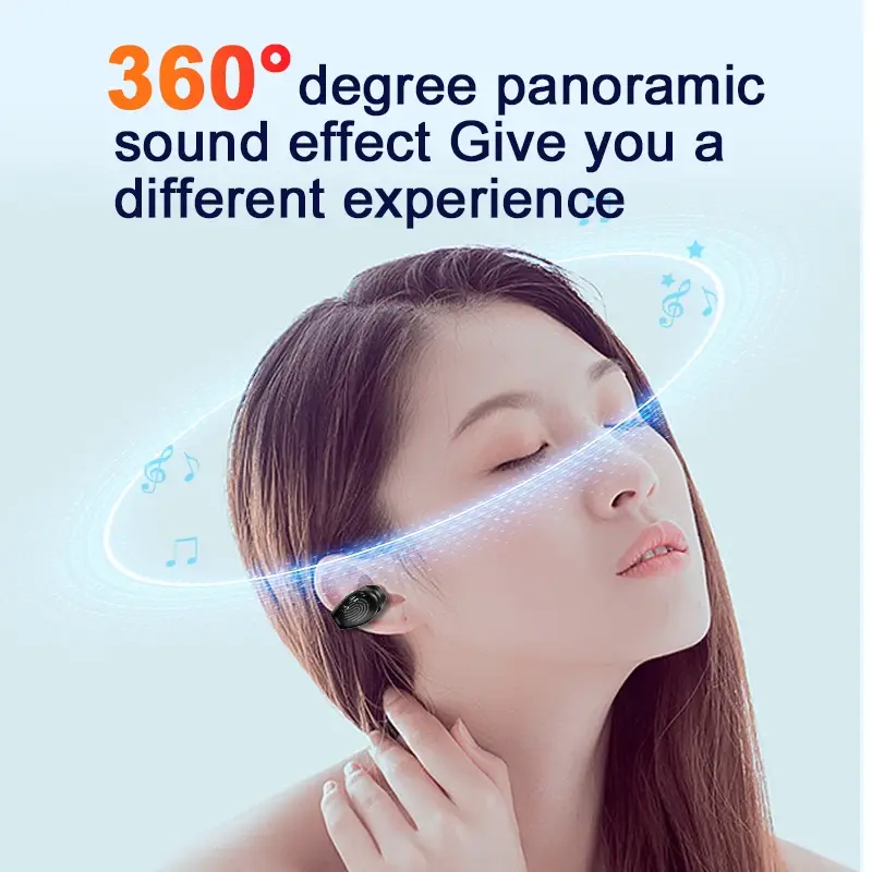 Bluetooth 5.3 Earphone Ear Clip Headphone Wireless Headset with Mic HiFi Stereo Sport Handsfree Earbud For Xiaomi iPhone Samsung