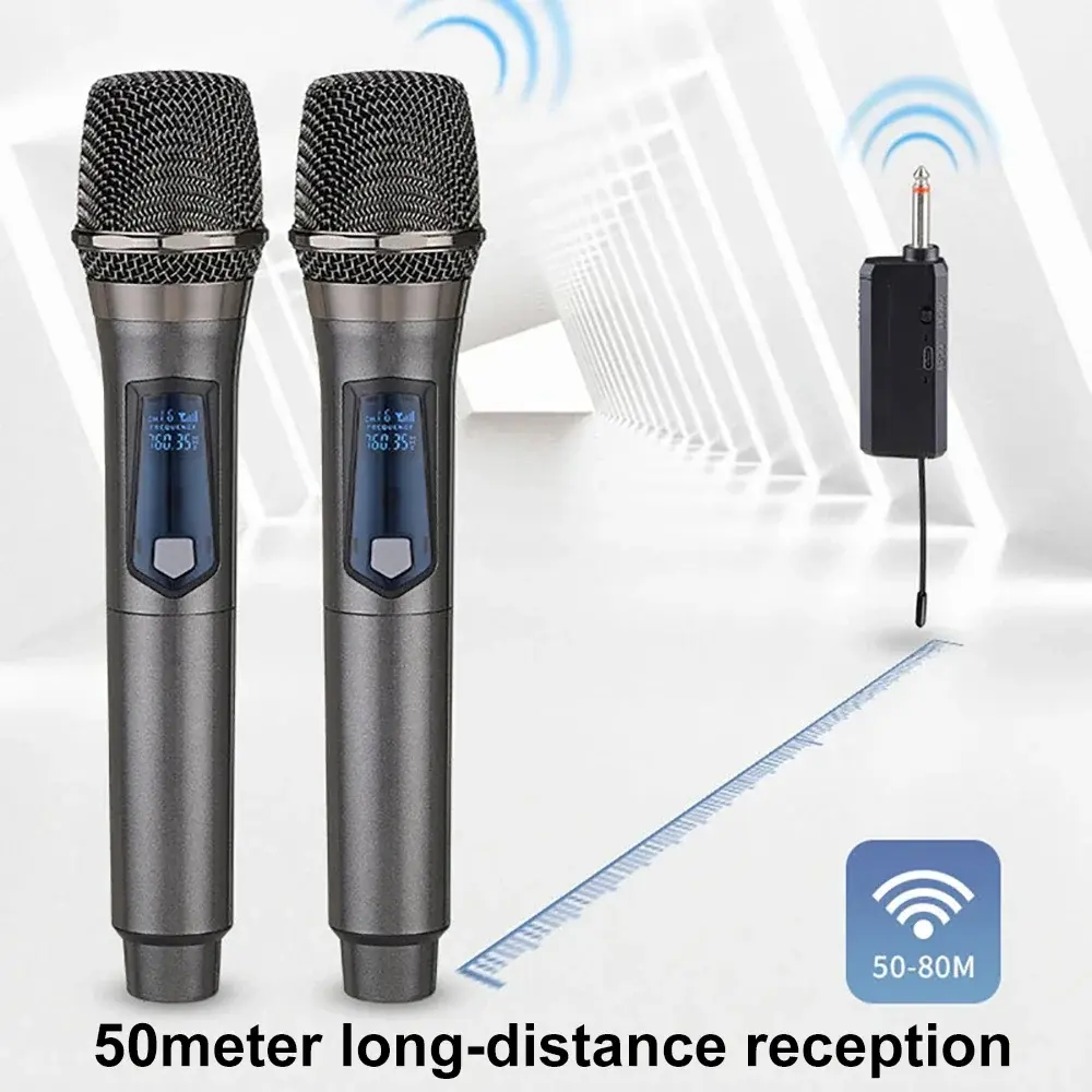 2.4G Handheld Microphone Wireless Microphone Rechargeable Microphone Multi-Microphone Kits For Karaoke Live Party Show Meeting