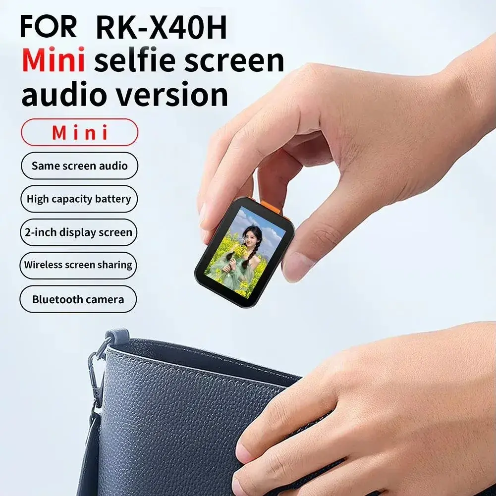 Mini Selfie Phone Screen Phone Vlog Self Timer Monitor Screen Projection Bluetooth Remote Control Photography Outdoor Travel
