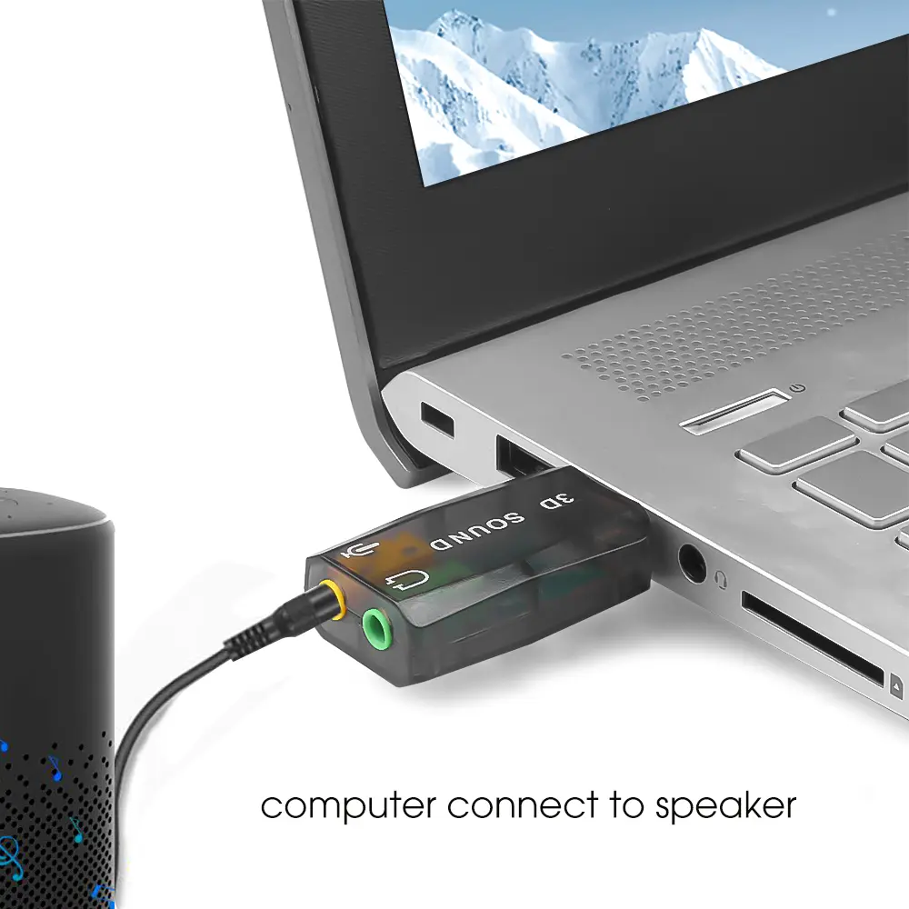 Mini External Usb To 3.5mm Mic Headphone Jack Stereo Headset 3d Sound Card Audio Adapter New Speaker Interface For Laptop