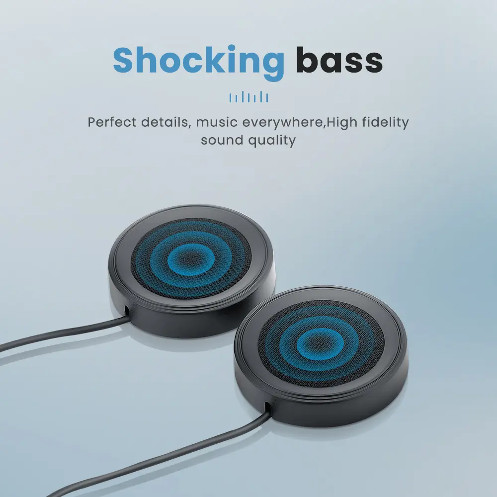 Bluetooth 5.0 Headset Motorcycle Helmet Headphone Intercom 300M Intercom Distance 2000mAh Waterproof Noice Reduction Earphone