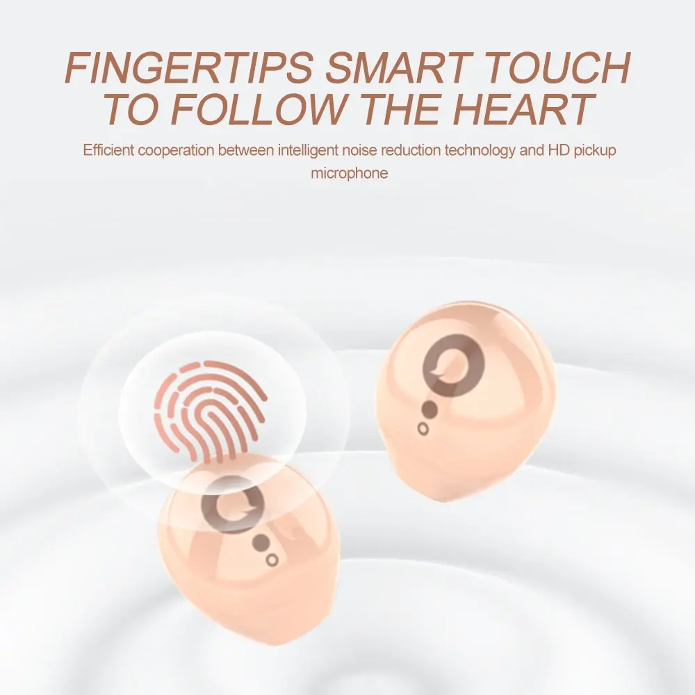 Mini Invisible Earbuds Bluetooth 5.4 Earphones TWS Wireless in-ear Headphones HIFI Stereo Noise Reduction Waterproof Heasets