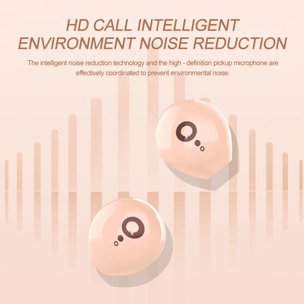 Mini Invisible Earbuds Bluetooth 5.4 Earphones TWS Wireless in-ear Headphones HIFI Stereo Noise Reduction Waterproof Heasets