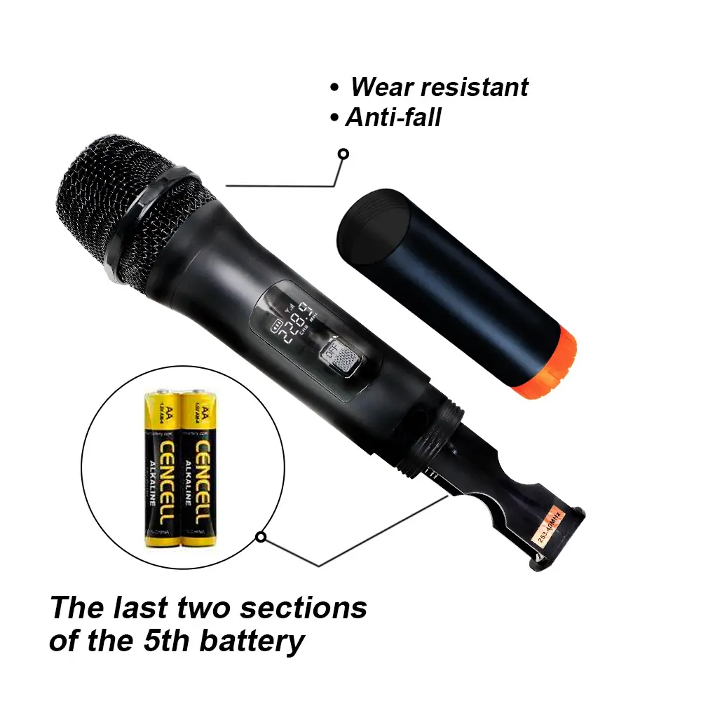 Handheld Microphones 2.4G Wireless Microphone Karaoke Microphone Dynamic Multi-Microphone Kits Mic for Live KTV Wedding Party