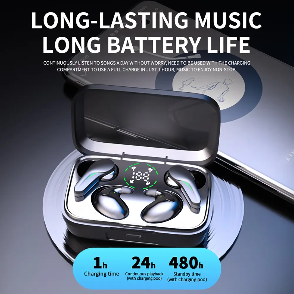 Two Pairs of Headphones Bluetooth 5.3 Gaming Headsets+ Wireless Mini Sleep Earphones HiFi Stereo Sports Noise Reduction Earbuds