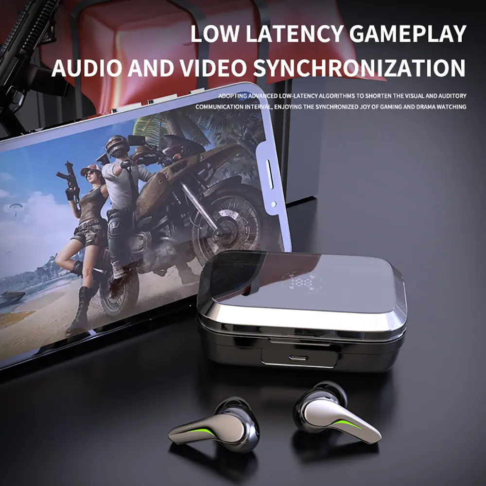 Two Pairs of Headphones Bluetooth 5.3 Gaming Headsets+ Wireless Mini Sleep Earphones HiFi Stereo Sports Noise Reduction Earbuds