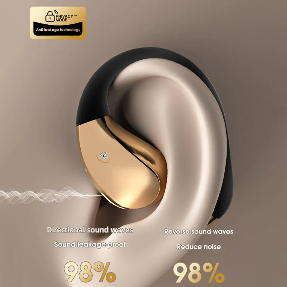 Bluetooth 6.0 Earphones Ear Hook Headphones ANC Noise Reduction Earbuds TWS Wireless Headsets HiFi Stereo for Xiaomi Huawei