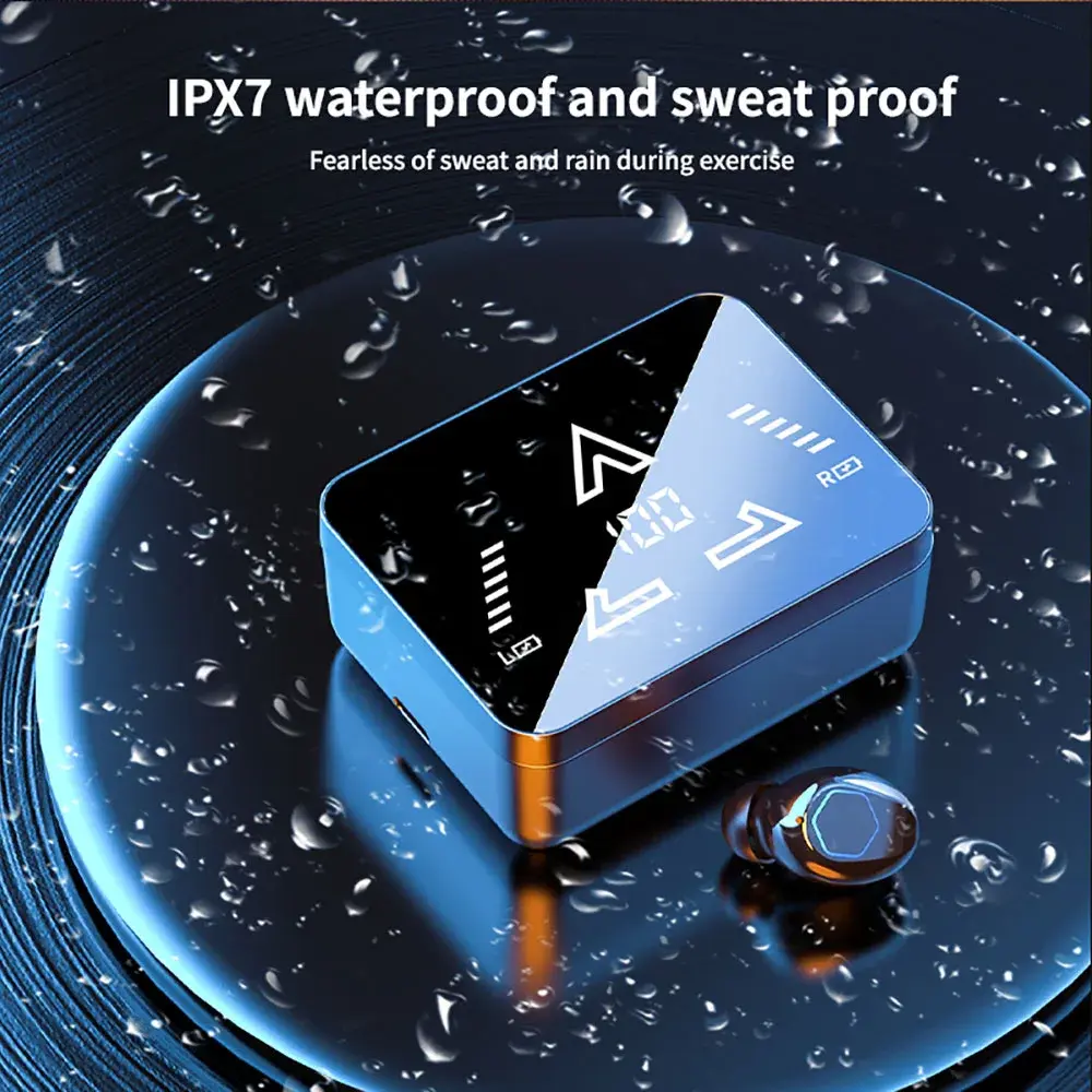 Bluetooth 5.4 Earphones 800mAh Battery Wireless Headphones Sports Noise Reduction Waterproof Earbuds HiFi Stereo Gaming Headsets