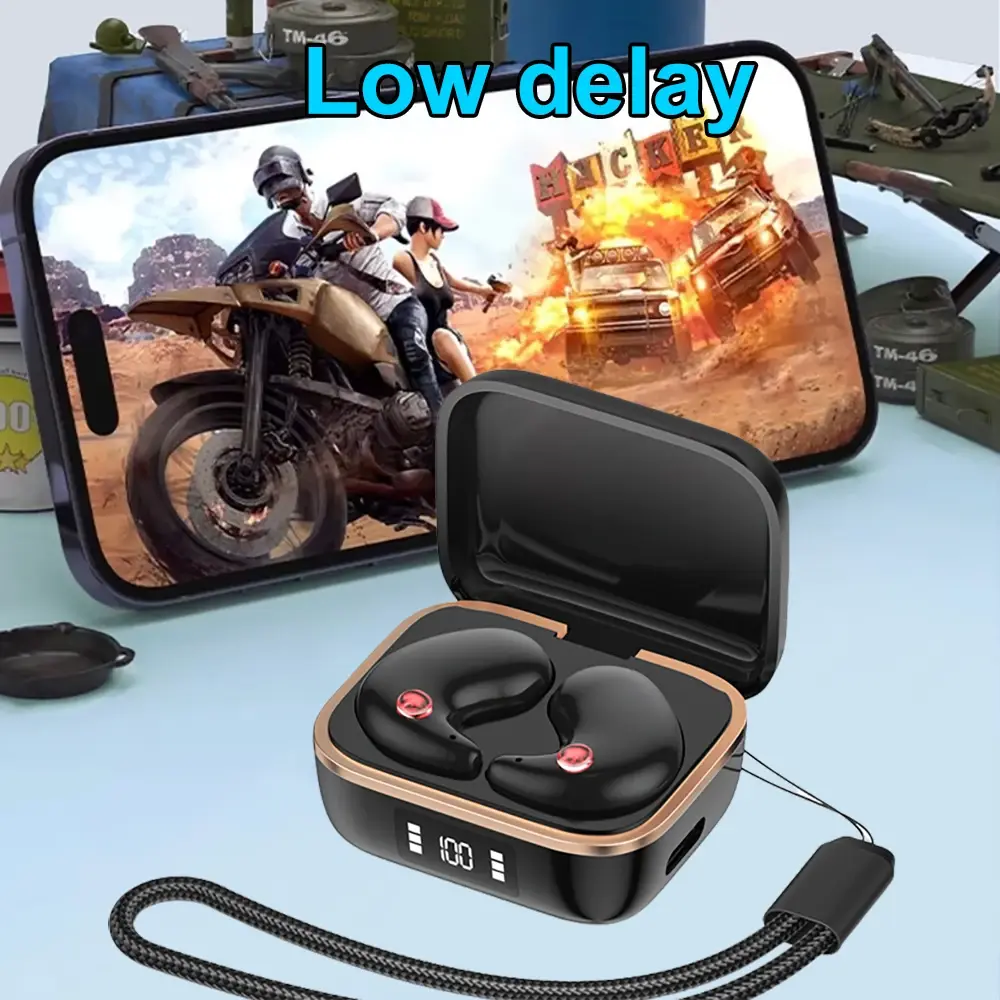 Bluetooth 5.3 Earphones Sleep Headphones Wireless Headsets in-ear HiFi Stereo Noise Reduction Earbuds for Xiaomi iPhone Huawei