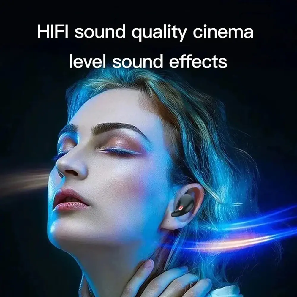 Bluetooth 5.3 Earphones Sleep Headphones Wireless Headsets in-ear HiFi Stereo Noise Reduction Earbuds for Xiaomi iPhone Huawei