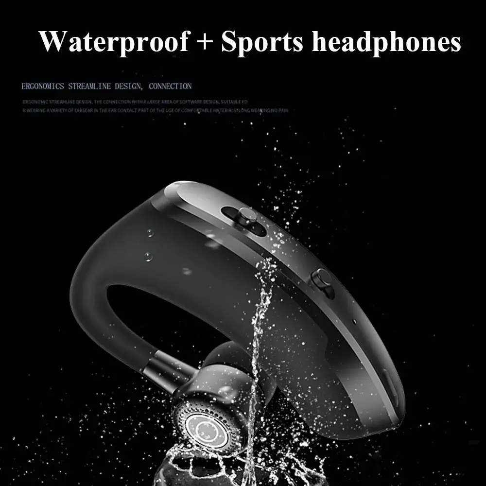 Ear Hook Headphones Bluetooth 5.0 Earphones TWS Wireless Headset HiFi Stereo Sport Noise Reduction Waterproof Earbud For Xiaomi