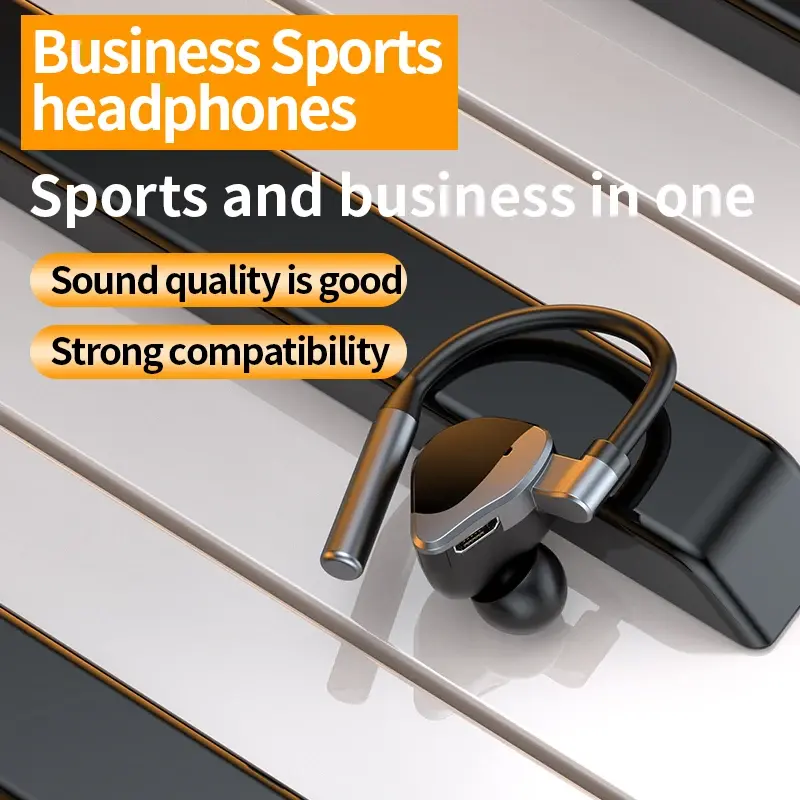 Ear-Hook Headphones Bluetooth 5.2 Earphones Wireless Headset Sports Touch Control Noise Reduction Earbuds for Xiaomi Huawei