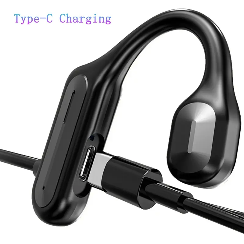 Bone Conduction Headphones Bluetooth 5.0 Earphones Wireless Neckband Headsets 360 Bend Noise Reduction Earbuds for Xiaomi