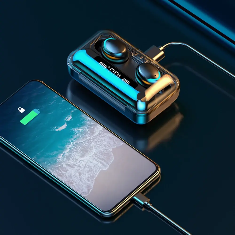 Wireless Earphones in-ear Bluetooth 5.1 Headphones LED Display Headsets Waterproof HD Calling Noise Reduction Earbuds for Xiaomi