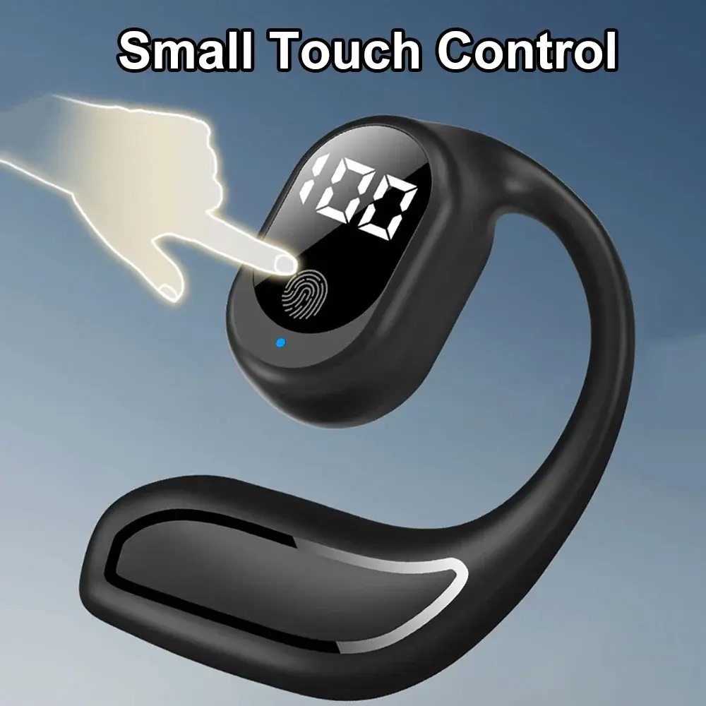 Bluetooth 5.3 Ear Hook Headphone TWS Wireless Earphone HiFi Stereo Touch Control Game Headset Noise Reduction Earbud for Xiaomi