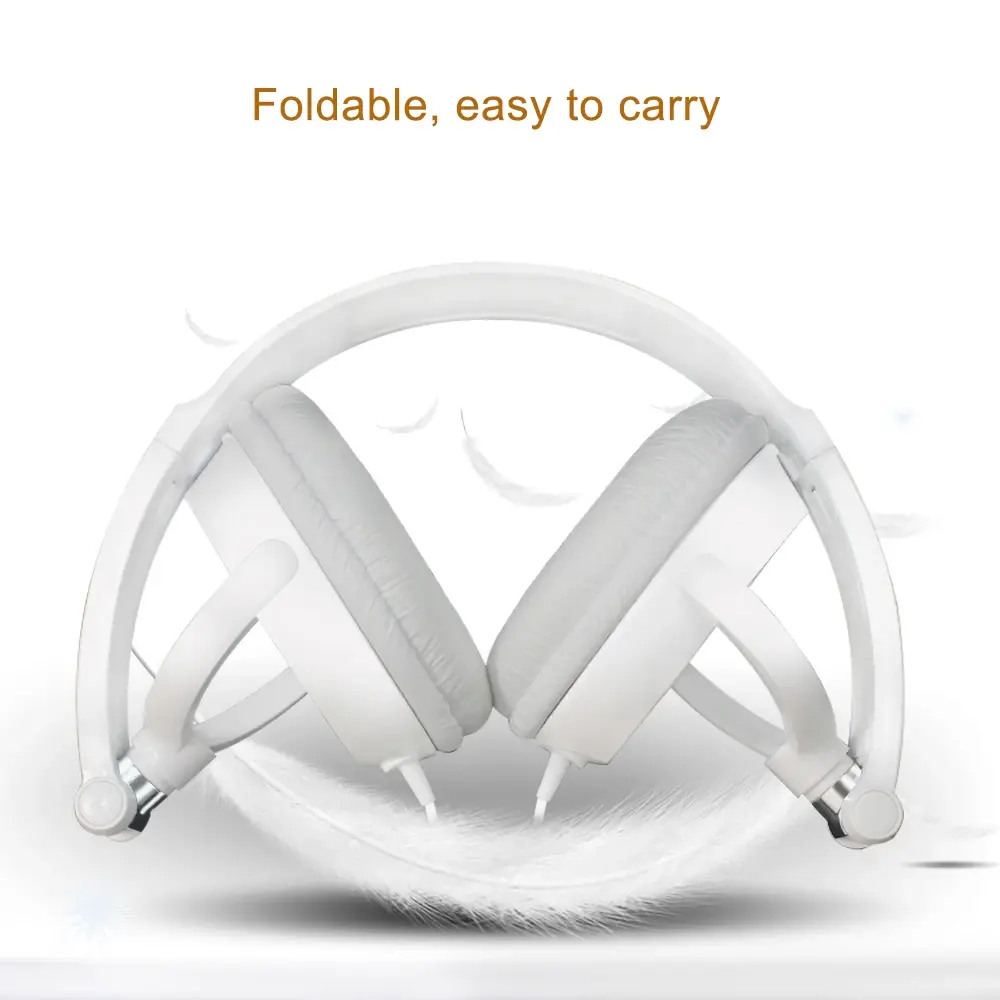3.5mm Wired Headsets Gaming Headphones with Mic HiFi Stereo Wired Earphones Noise Reduction Earbuds for PC Laptop Xiaomi Huawei