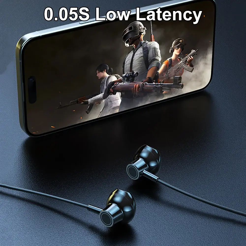 Bluetooth 5.4 Earphones with HD Screen TWS Wireless Headsets Neckband Headphones HiFi Stereo Noise Reduction Earbuds for Live