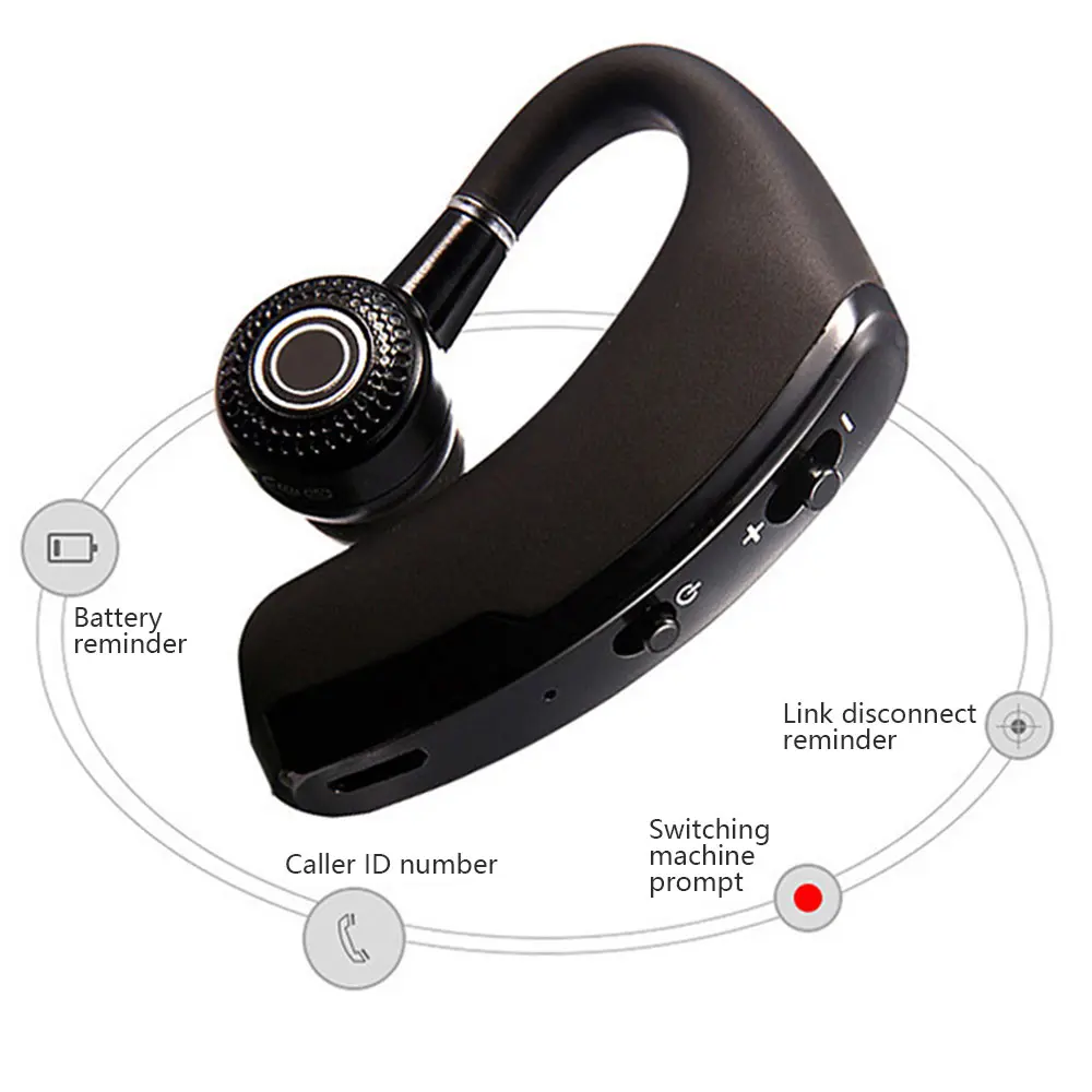 V9 TWS Headphones Bluetooth 5 Earphones Wireless Headstes HiFi Stereo Noise Reduction Earbud For iPhone Samsung Huawei Xiaomi
